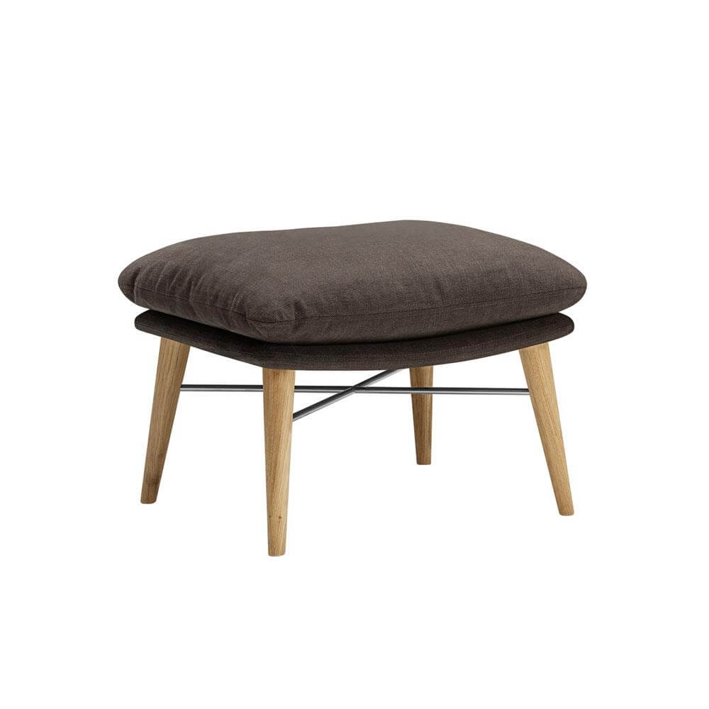 The Granary Agnes Footstool with Wood Legs